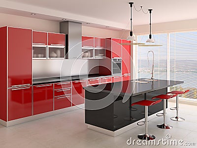 Modern kitchen Stock Photo