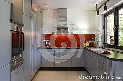 Modern Kitchen Stock Photo