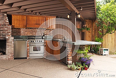 Modern Kitchen Stock Photo