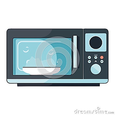 Modern kitchen appliances symbolize domestic life simplicity Vector Illustration