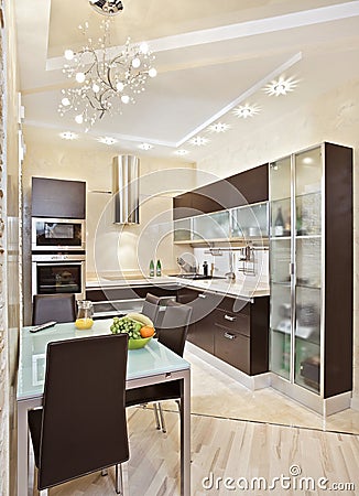 Modern Kitchen interior Stock Photo
