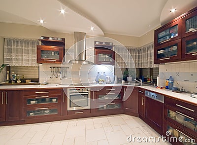 Modern kitchen interior Stock Photo