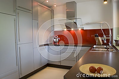 Modern Kitchen Interior Stock Photo