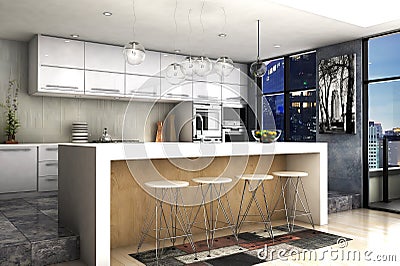 Modern kitchen Stock Photo