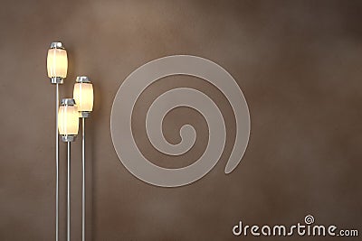 Modern lamps. Soft lighting Stock Photo