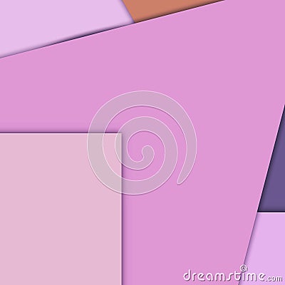 modern layered flat shapes background Stock Photo