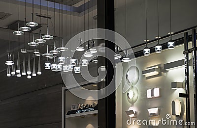 Modern LED crystal chandelier Led wall lamp, Commercial lighting Home Furnishing lighting Stock Photo