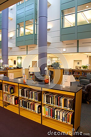 Modern library Stock Photo