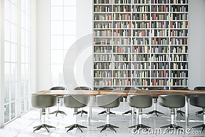 Modern library Stock Photo