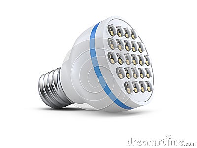 Modern light-emitting diode lamp Stock Photo