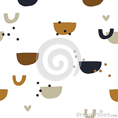 modern lite colorful fruit abstract pattern minimal style unique object on white Stock Photo