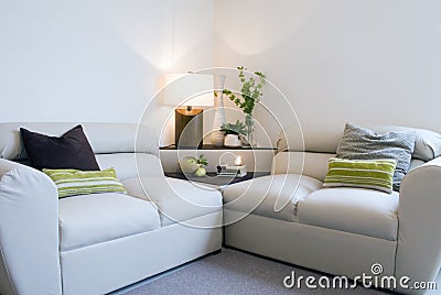 Modern living room Stock Photo