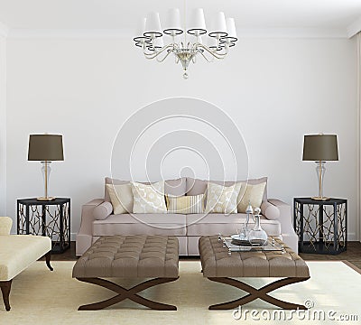 Modern living-room. Stock Photo