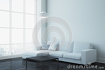 Modern living room with copyspace Stock Photo