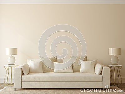 Modern living-room Stock Photo