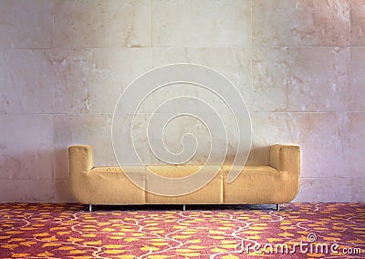 Modern lobby interior in hotel. Stock Photo