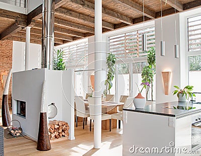 Modern Loft Stock Photo