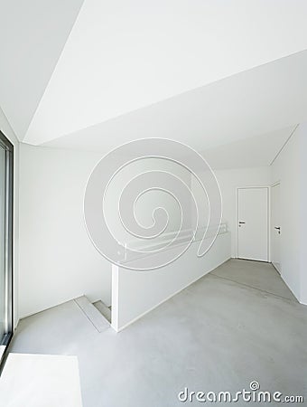 Modern loft, empty hall Stock Photo