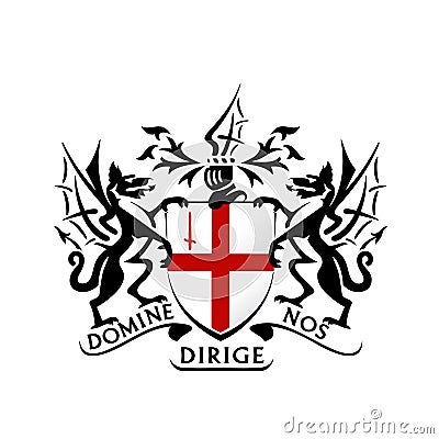 Modern london coat of arms vector Vector Illustration