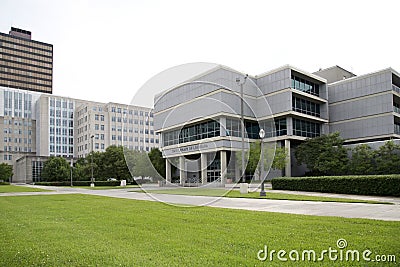 Modern Louisiana state capitol buildings Stock Photo