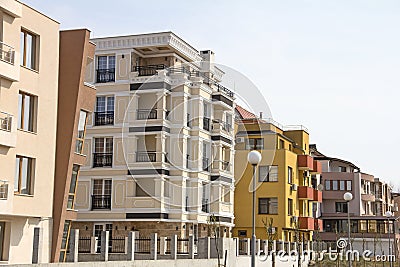 Modern low-rise architecture Stock Photo