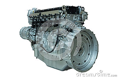 Modern LPG - CNG - engine Stock Photo