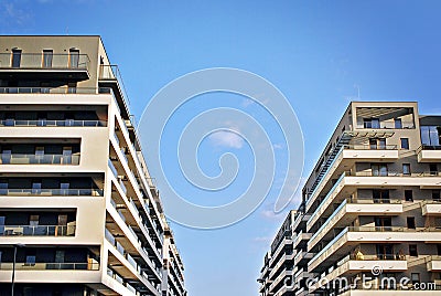 Modern, Luxury Apartment Building Stock Photo