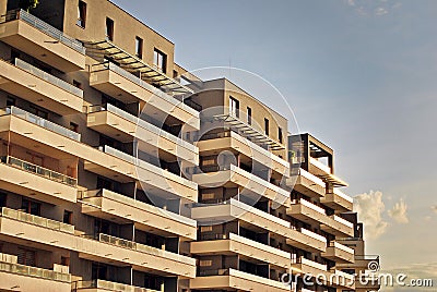 Modern, Luxury Apartment Building Stock Photo