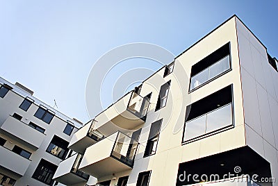 Modern, Luxury Apartment Building. Stock Photo