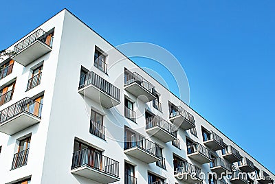 Modern, Luxury Apartment Building. Stock Photo