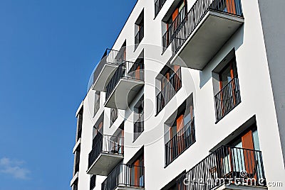 Modern, Luxury Apartment Building. Stock Photo