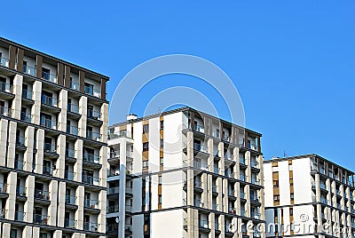 Modern, Luxury Apartment Building. Stock Photo