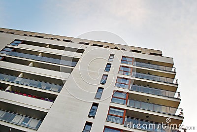 Modern, Luxury Apartment Building. Stock Photo