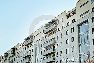 Modern, Luxury Apartment Building. Stock Photo