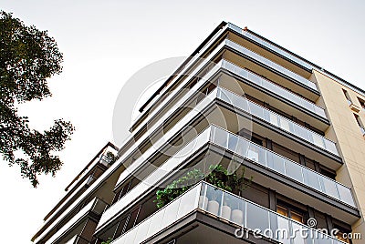 Modern, Luxury Apartment Building. Stock Photo