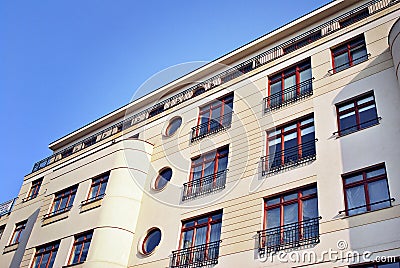 Modern, Luxury Apartment Building. Stock Photo