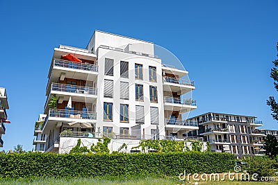 Modern luxury apartment buildings Editorial Stock Photo