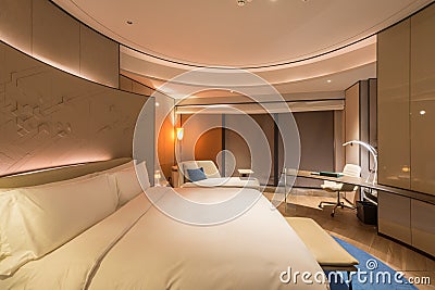 Modern luxury hotel interior room Editorial Stock Photo