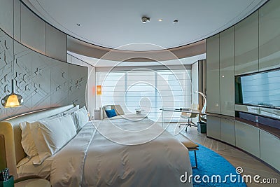 Modern luxury hotel interior room Editorial Stock Photo