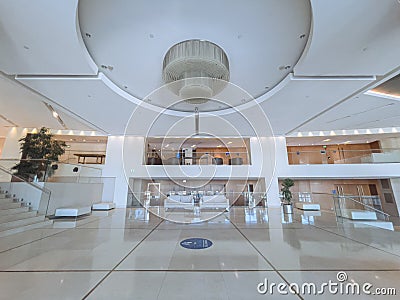 Modern luxury hotel lobby interior Editorial Stock Photo