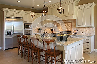 Modern luxury kitchen Stock Photo