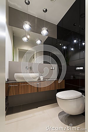 Modern luxury toilet room Stock Photo