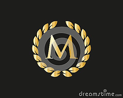 Modern M logo with Luxurious Concept. M Luxury Logo template in vector for Restaurant, Royalty, Boutique, Cafe, Hotel, Heraldic, Vector Illustration