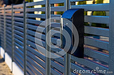 Modern mailbox Stock Photo