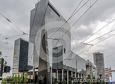 Modern and majestic Gebouw Delftse Poort Delft Gate Building Editorial Stock Photo