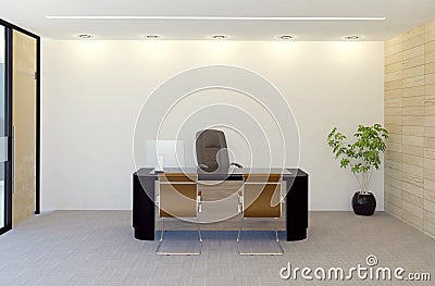 Modern manager office room interior Stock Photo