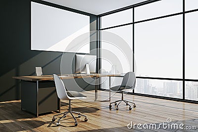 Modern manager workplace interior Stock Photo