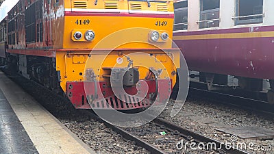 Modern mass train Bangkok Thailand for passengers transportation Editorial Stock Photo