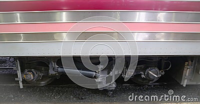 Modern mass train Bangkok Thailand for passengers transportation Stock Photo