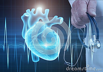 Modern medicine cardiology concept Stock Photo